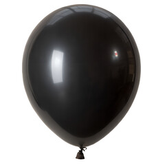 Black Balloon on Transparent Background High-Quality PNG Image
