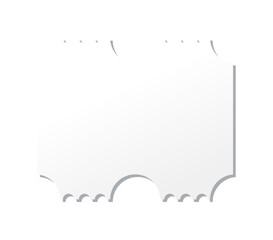 Blank ticket template. Concert ticket, lottery coupons. Vector coupon - stock vector