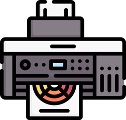 printer Illustration on a white background