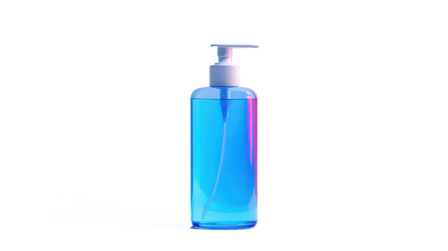 Transparent Hand Sanitizer Bottle with Pump Dispenser