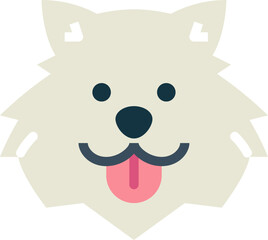 samoyed Illustration on a white background