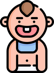 baby Illustration on a white background