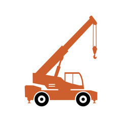 crane and truck