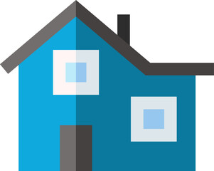 Chalet Illustration on a white background