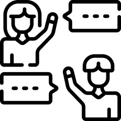 communication Illustration on a white background