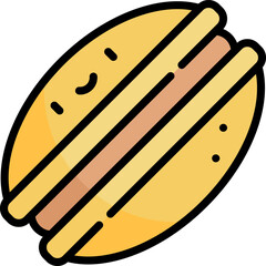 dorayaki Illustration on a white background