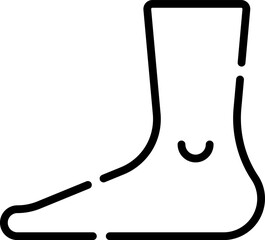 foot Illustration on a white background