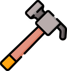 hammer Illustration on a white background