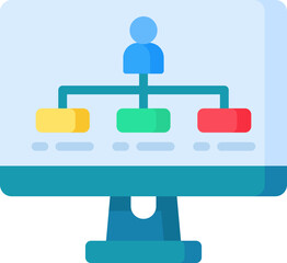 hierarchy Illustration on a white background