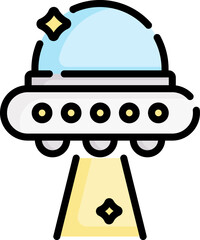 sci fi Illustration on a white background.