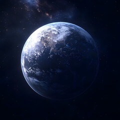 Fototapeta premium Majestic Earth A Stunning View from Space Celestial Wonders