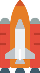 space shuttle Illustration on a white background