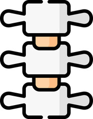 spine Illustration on a white background