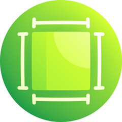 square Illustration on a white backgr