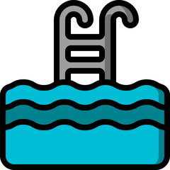 swimming pool (2) Illustration on a white background