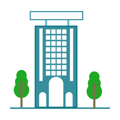 vector illustration of a window with bars