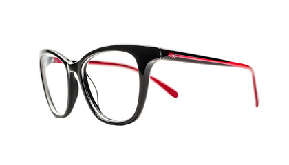 Side view of glasses , clipping path  -  