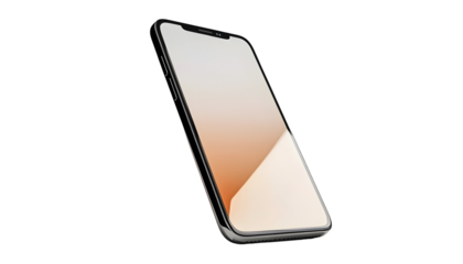 Smartphone mockup with transparent display, , clipping path  -  