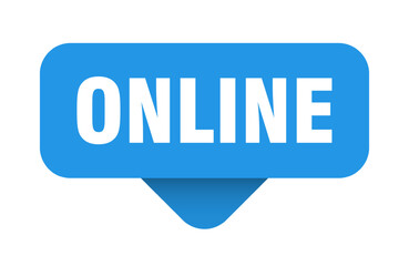 online sticker. online sign on transparent background