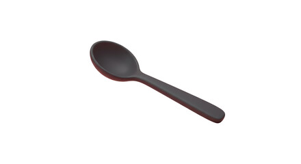 Isolated Black Spoon