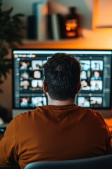 A digital artist showcasing their latest work to an online audience through video,Video Conferencing Platforms