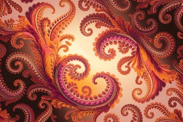 Paisley seamless background pattern