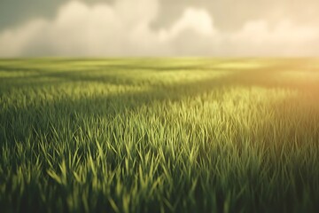 Obraz premium Seamless pattern with green grass