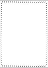 A4 frame with black border