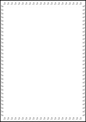 A4 frame with black border