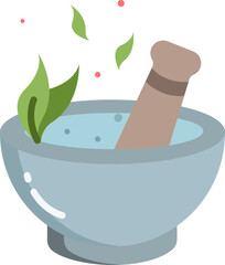 mortar Illustration on a white background.