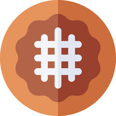 okonomiyaki Illustration on a white background.