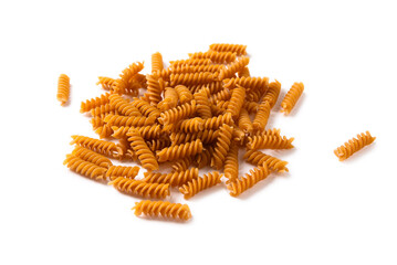 Fusilli con farina integrale, pasta italiana 