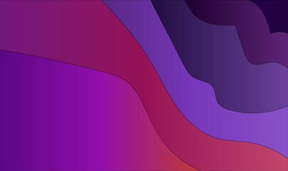 Papercut decoration with wavy layers. Abstract design template for brochures, flyers, magazines, business cards, branding, banners, headers, book covers, notebook vector background