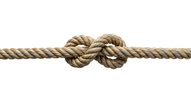 Isolated rope knot