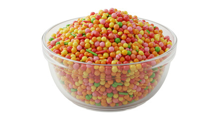 Isolated bowl of sprinkles