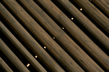 wood in diagonal line detail of architecture background