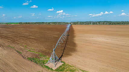 Pivot Irrigation System on Fertile Farmland Sanliurfa Turkey