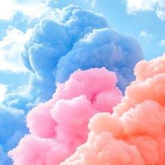 Pastel Cloudscape Sky Art