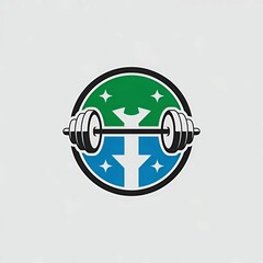 Obraz premium logo or symbol for physical exercise, fitness and gym