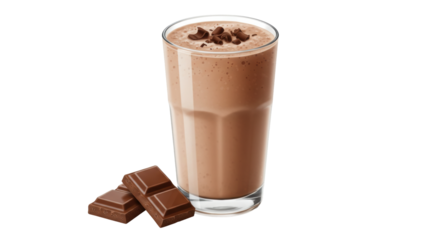 Isolated Chocolate Milkshake
