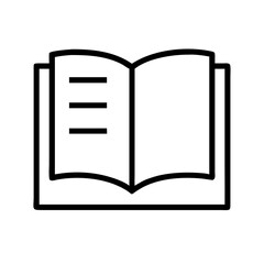 Open Book on Stand Icon