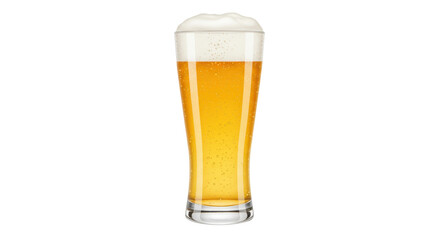 Isolated Glass of Beer