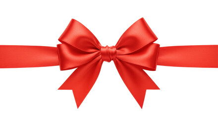 Isolated Red Ribbon