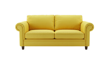 Obraz premium Isolated Yellow Sofa