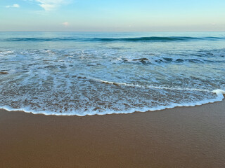 砂浜と波の美しい風景、アフンガラ・ビーチ