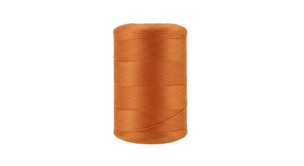 Isolated Orange Thread Spool