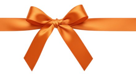 Isolated Orange Ribbon