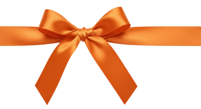 Isolated Orange Ribbon