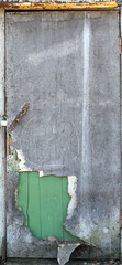 metal wooden door