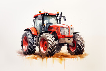 Tractor in the field.